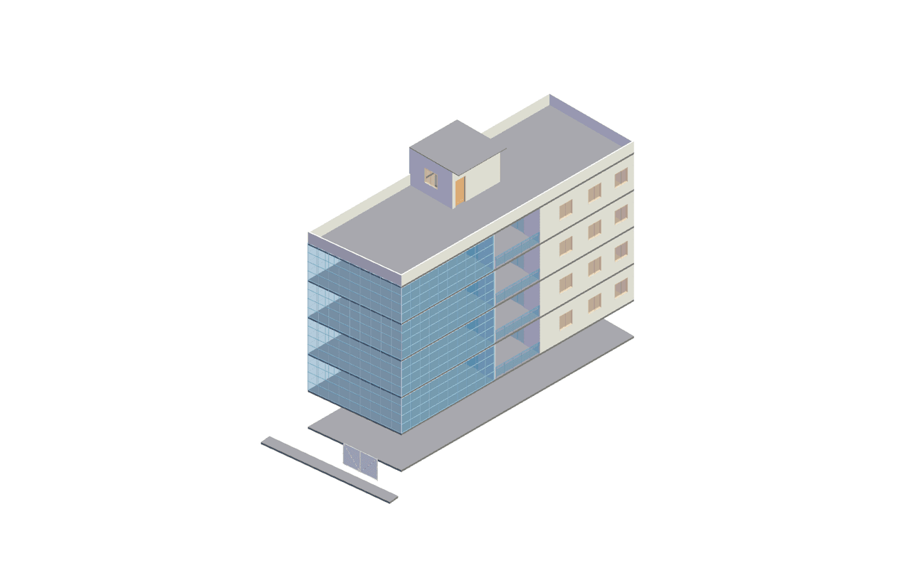 30x80 | South Facing 3D model rendering