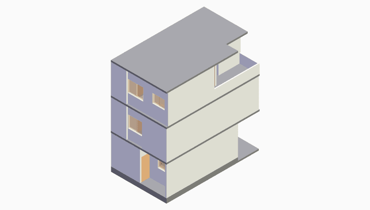 20x30 | North Facing 3D model rendering