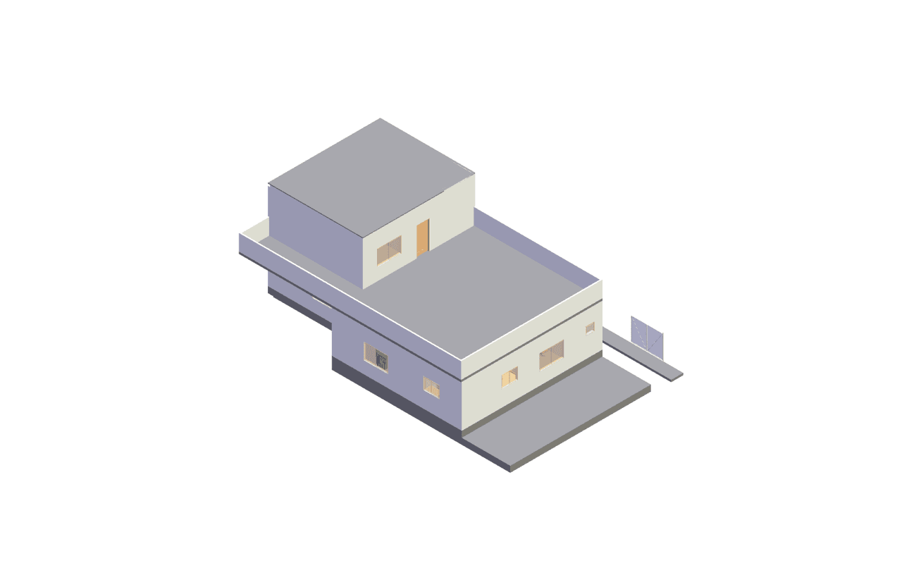 50x80 | North Facing 3D model rendering