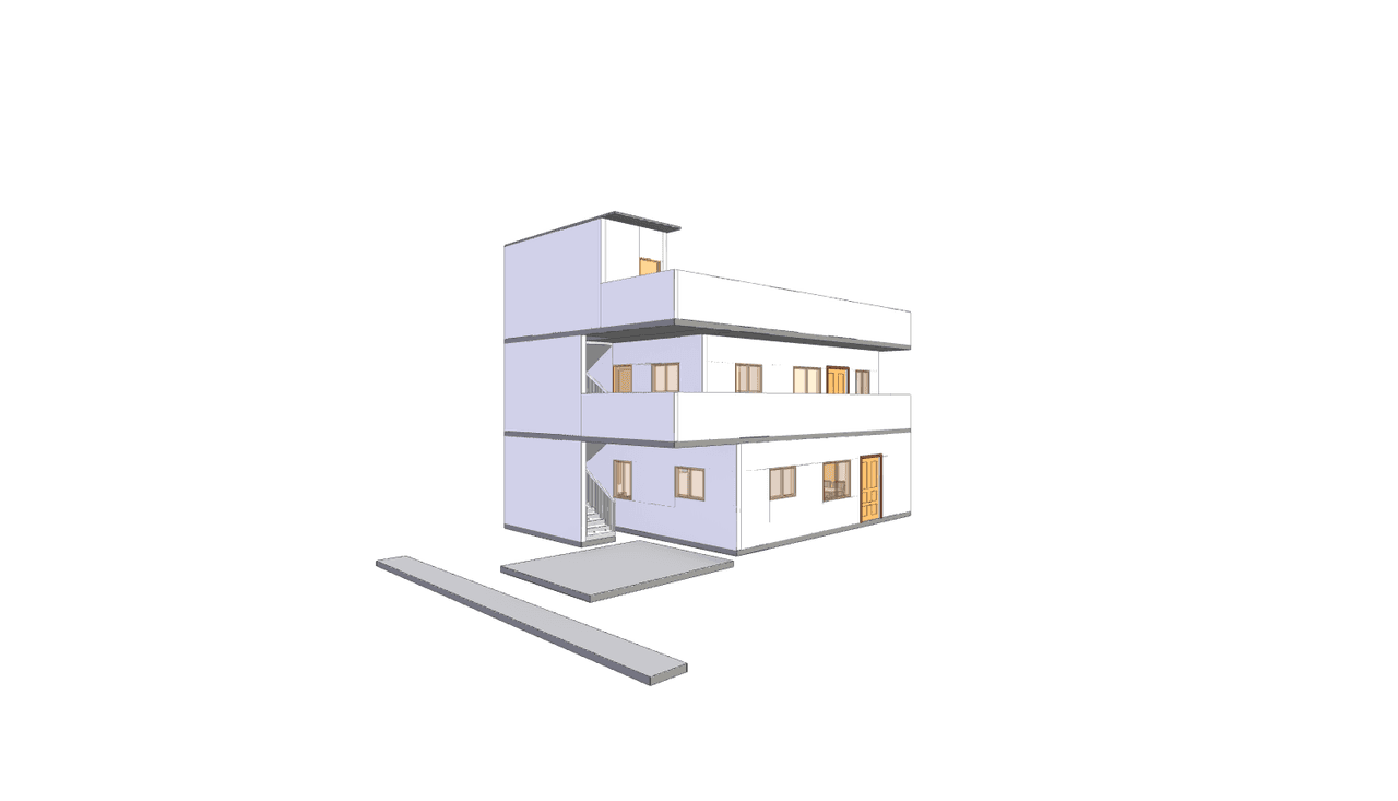 40x60 | South Facing 3D model rendering