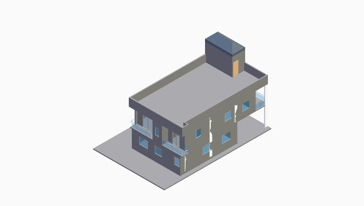 30x50 | South, West Facing 3D model rendering