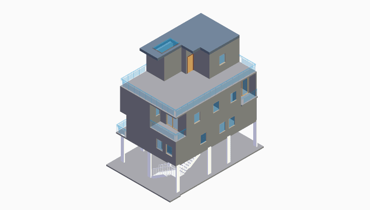 30x40 | North Facing 3D model rendering