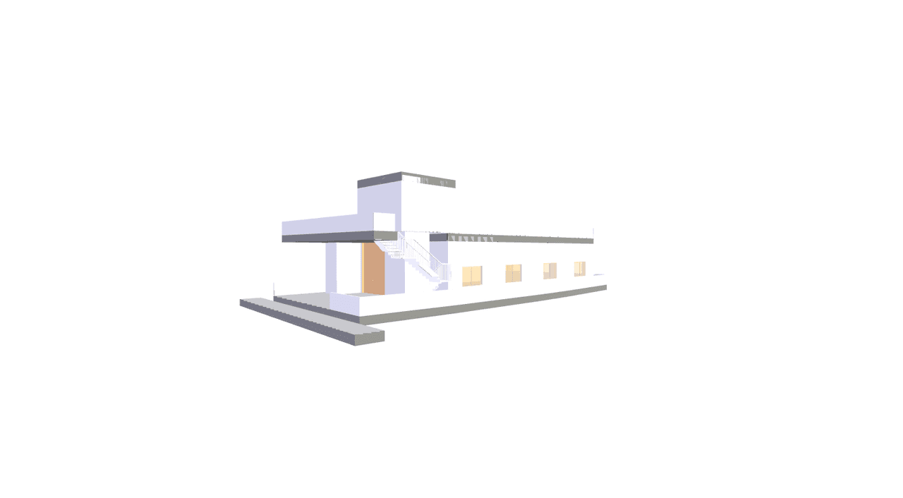 30x80 | West Facing 3D model rendering