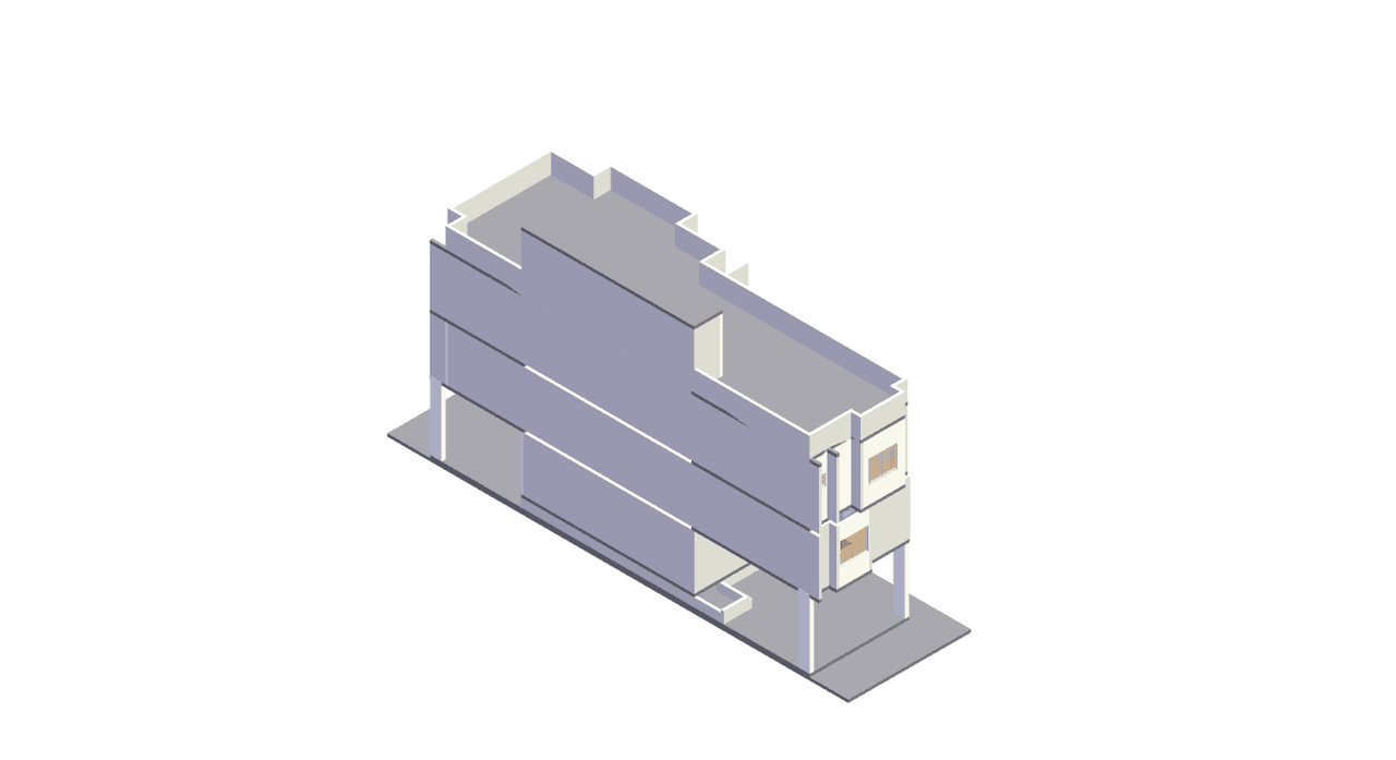 30x80 | West Facing 3D model rendering