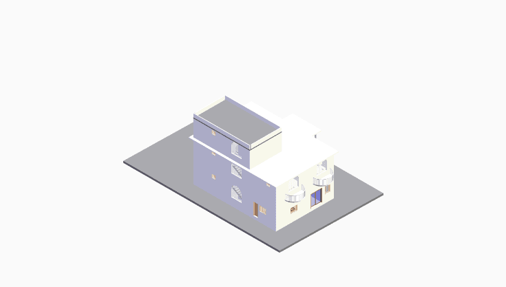 50x80 | North, East Facing 3D model rendering