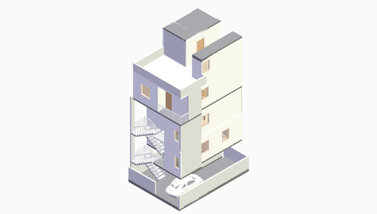 20x30 | East Facing 3D model rendering