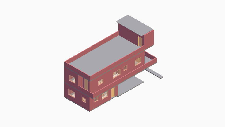 30x60 | North Facing 3D model rendering