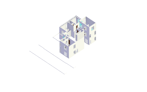 20x40 | East Facing 3D model rendering
