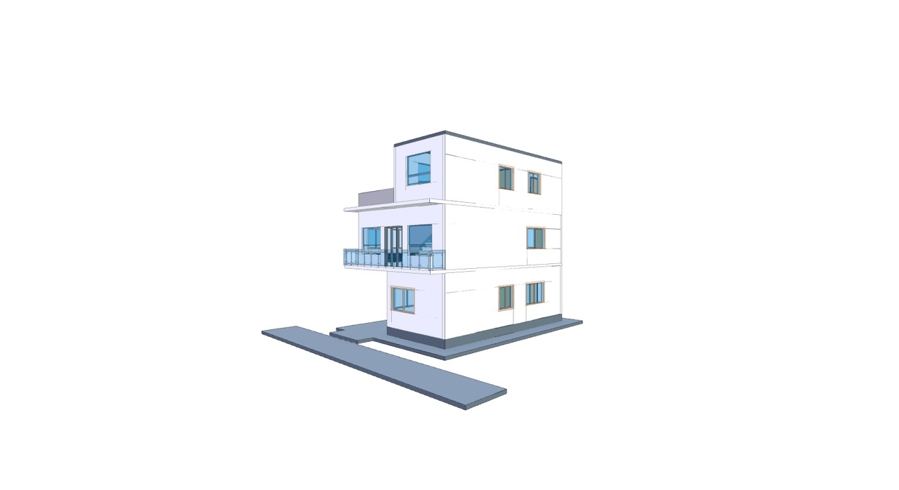 40x40 | East Facing 3D model rendering