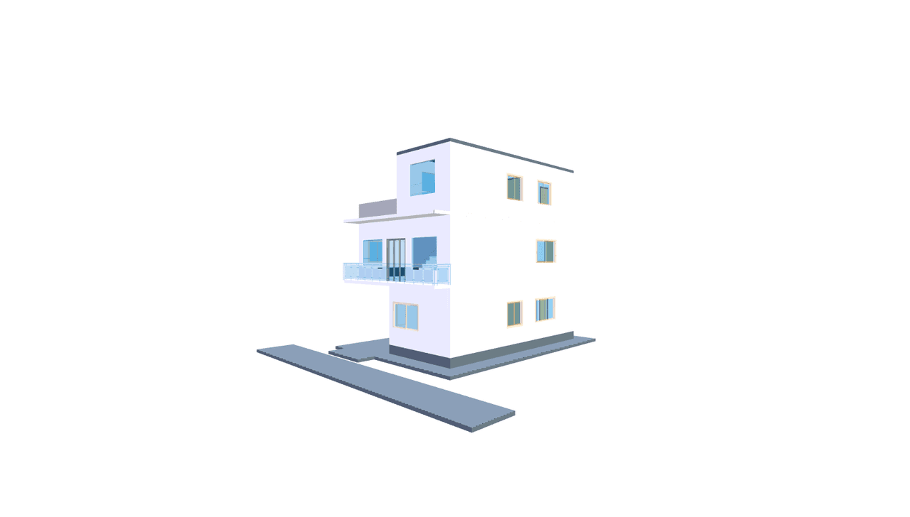 20x40 | East Facing 3D model rendering