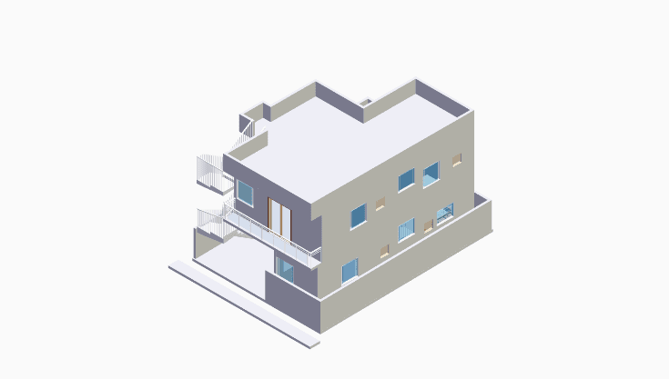 30x40 | West Facing 3D model rendering