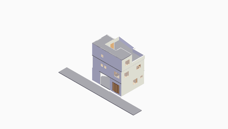 30x30 | West Facing 3D model rendering