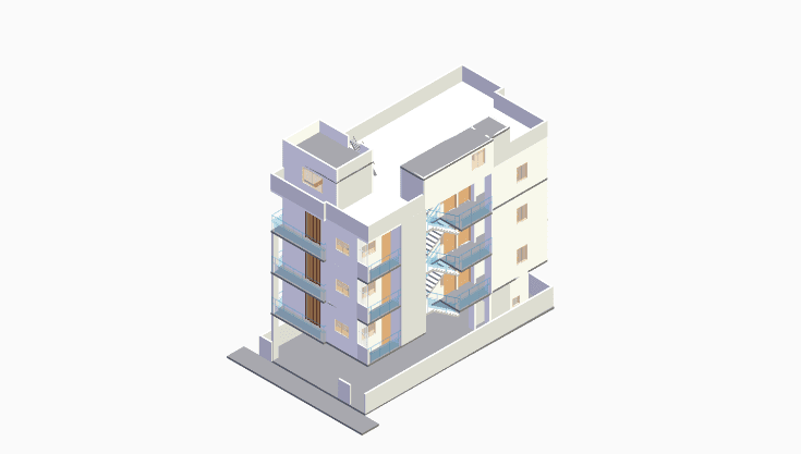 30x60 | South Facing 3D model rendering