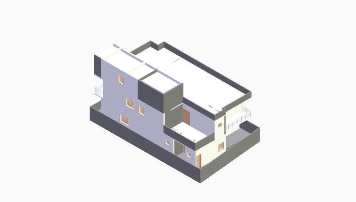 30x60 | East Facing 3D model rendering