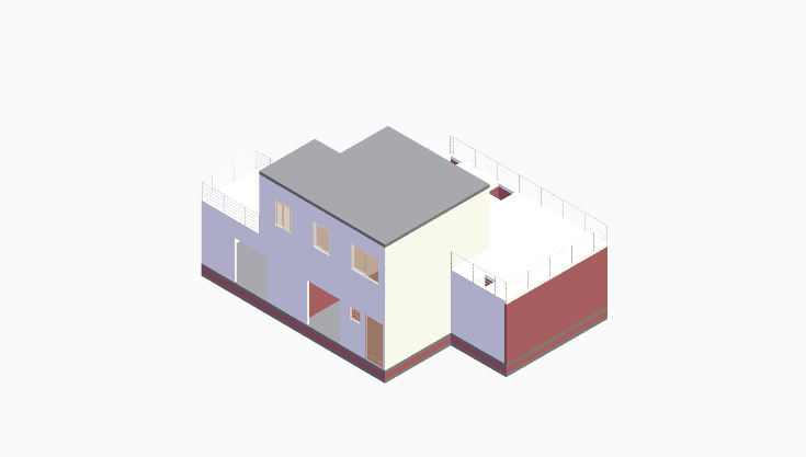 30x30 | East Facing 3D model rendering