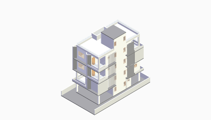 30x60 | West Facing 3D model rendering