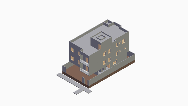 30x60 | East Facing 3D model rendering