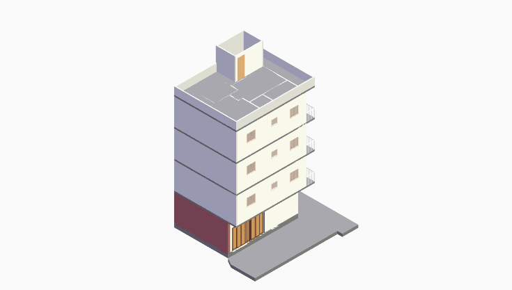 20x30 | North, East Facing 3D model rendering